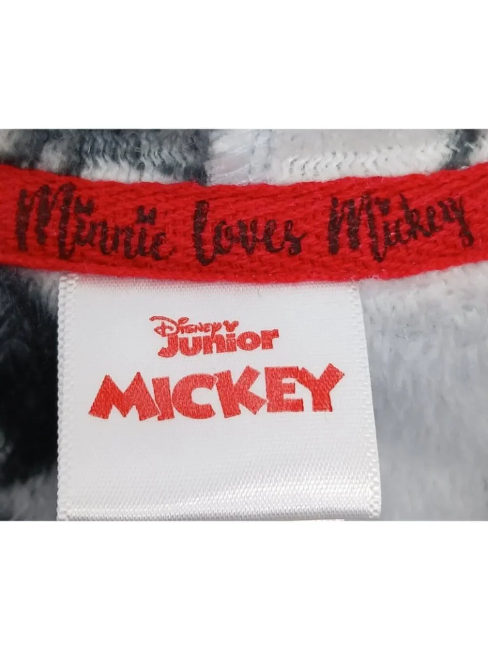 Disney Junior Mickey Minnie Mouse Youth 4T Black Gray Hooded Zipper Jacket